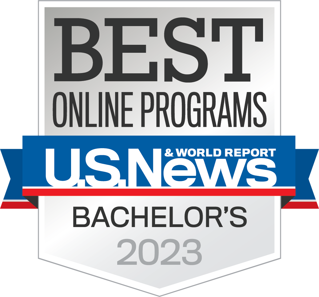 US News online bachelor's badge